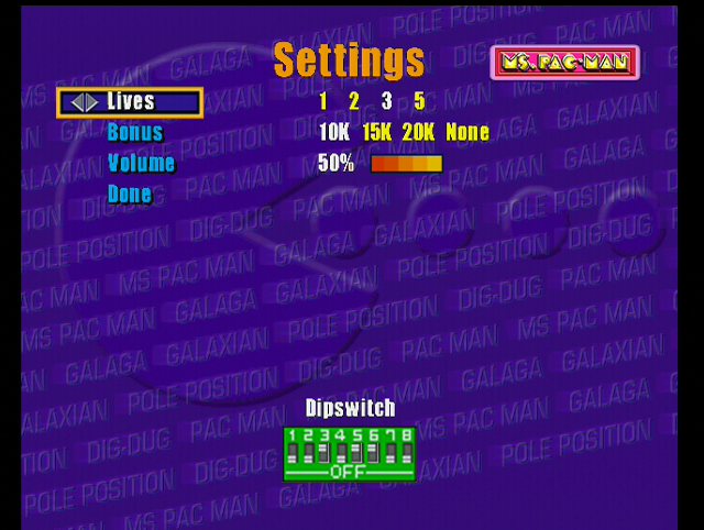 Namco Museum screenshot 4 for Nintendo 64